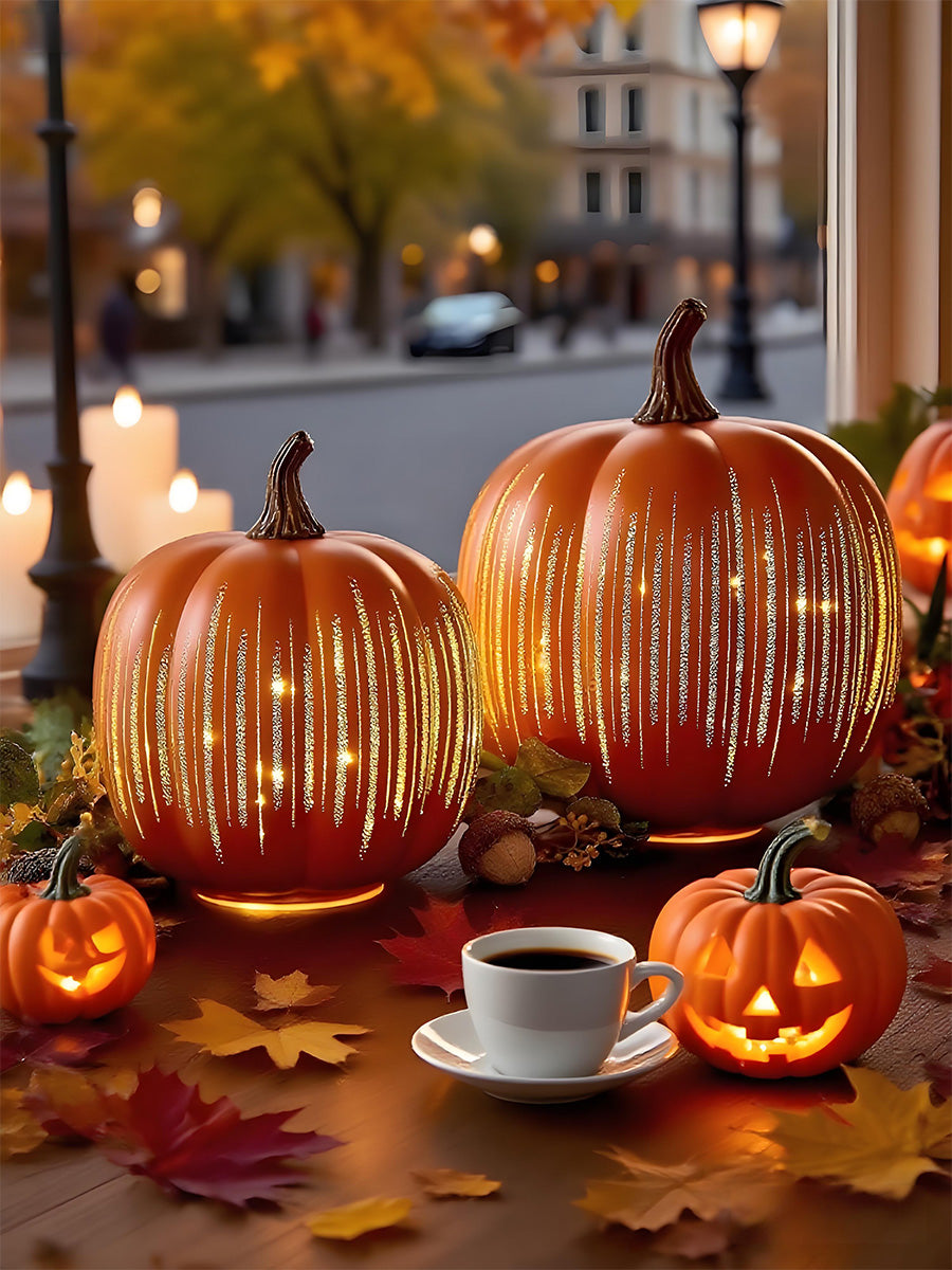 π Light-Up Resin Pumpkin for Instant Autumn Vibes β Create Cozy Corners