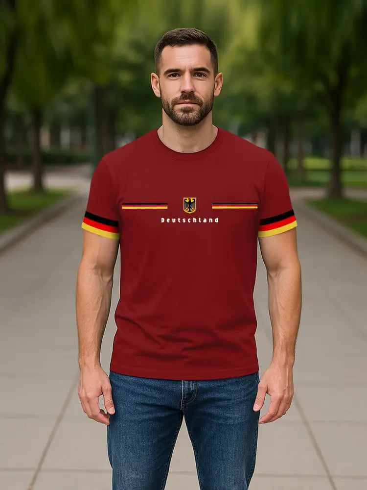 Men’s Germany Printed Short Sleeve T-Shirt
