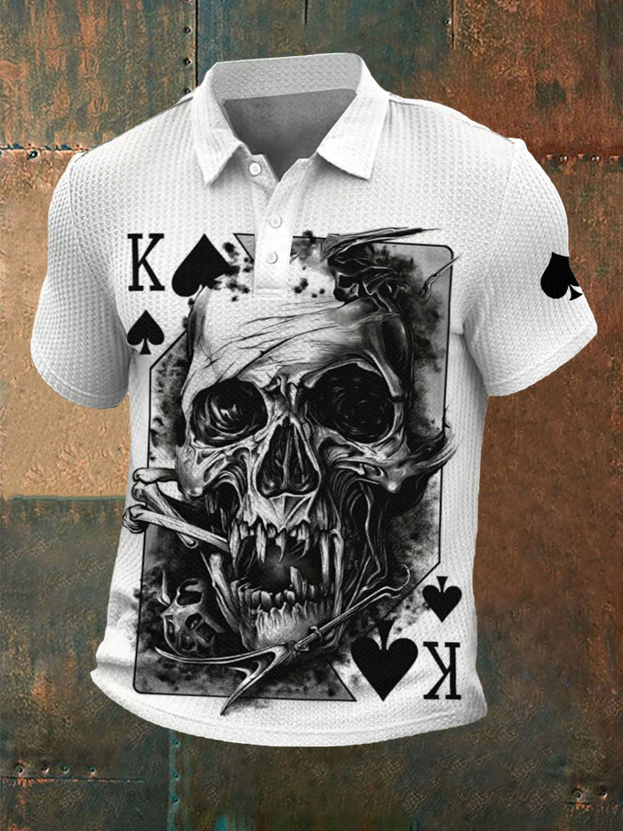 Men's poker waffle T-shirt