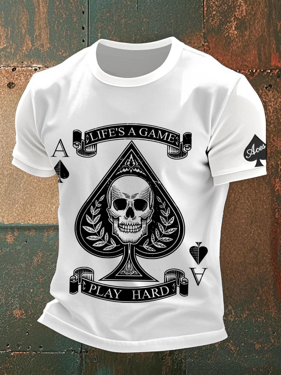 Men's poker T-shirt