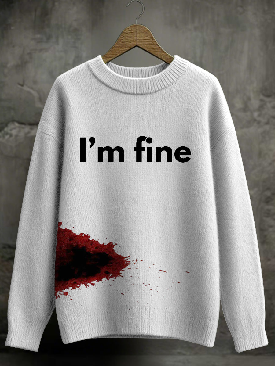 Women's Halloween Bloodstained Sweater