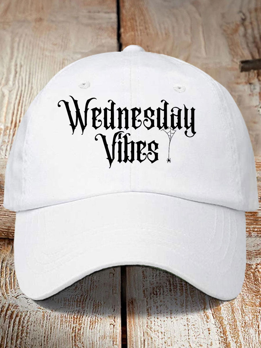 Unisex Halloween Wednesday Vibes Printed Hat