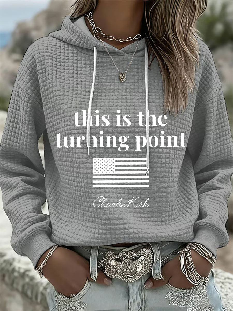 Women's Patriotic Waffle Hoodie