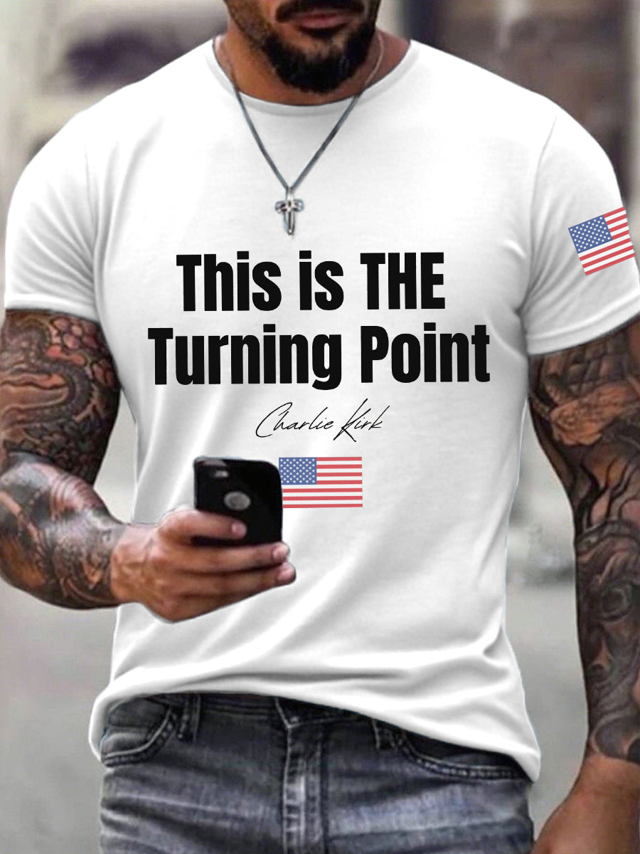 Men's This Is The Turning Point Print T-shirt