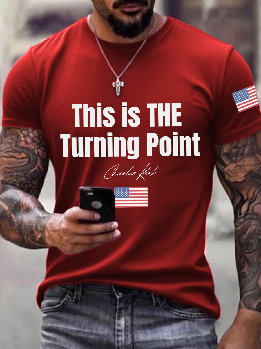 Men's This Is The Turning Point Print T-shirt