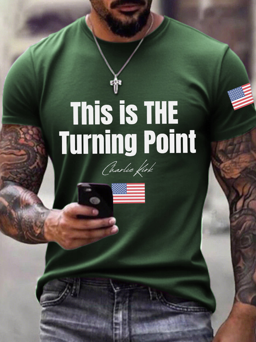 Men's This Is The Turning Point Print T-shirt