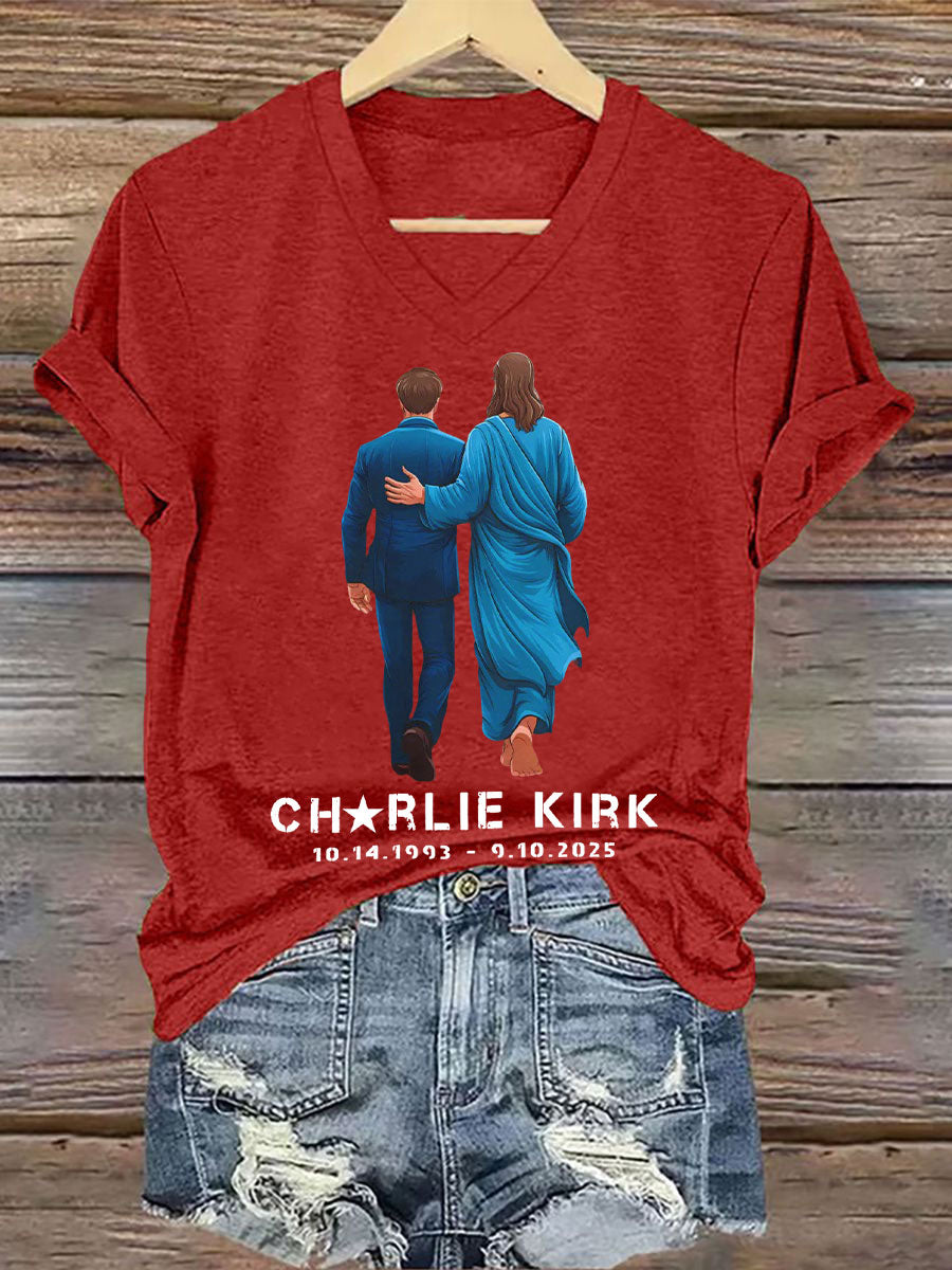 Women's A True Patriot Printed Casual T-Shirt