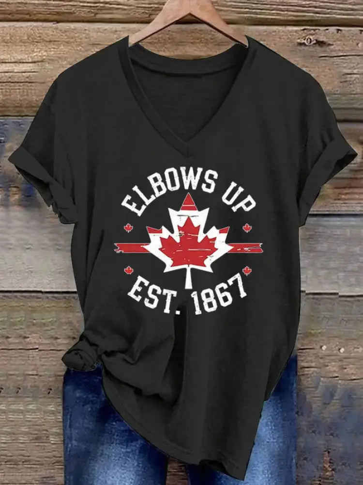 Women’s Canada Never 51 Printed T-Shirts Black / S