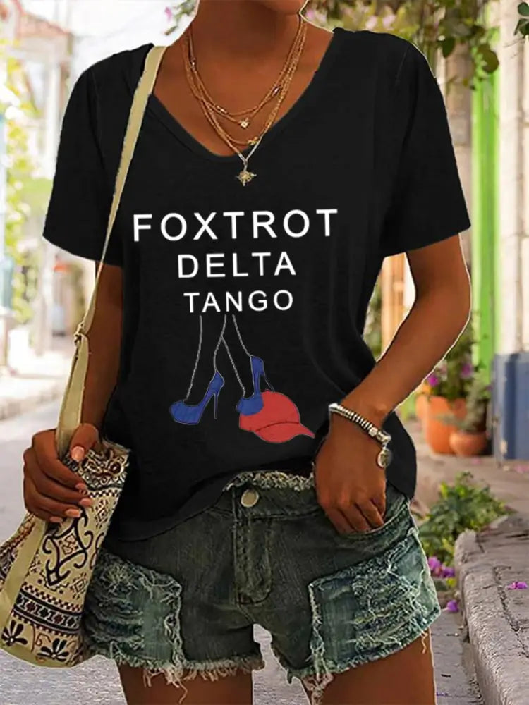 Women’s FDT Printed T-Shirt Black / S