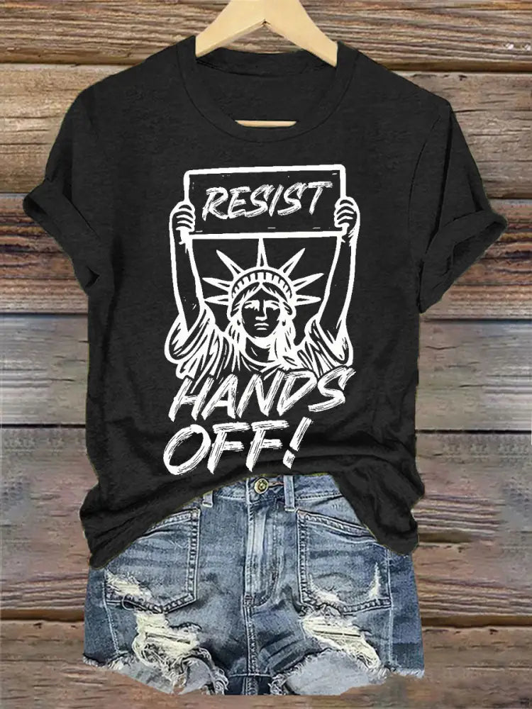 Women’s RESIST Hands Off T-Shirt Black / S