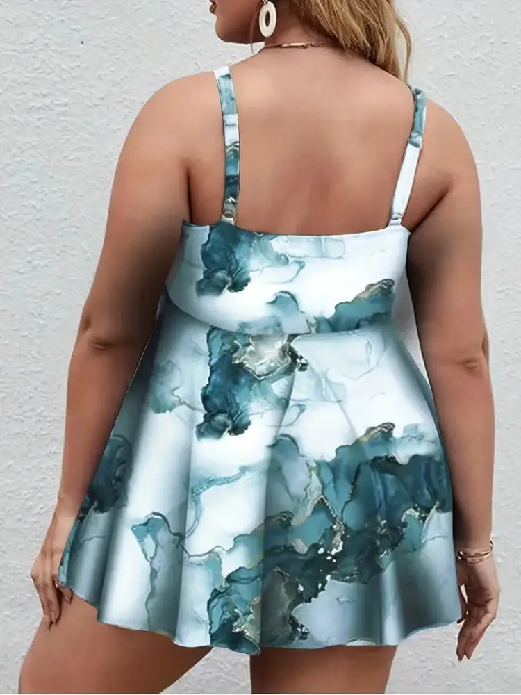 Women’s Vintage Print Vacation Swimwear
