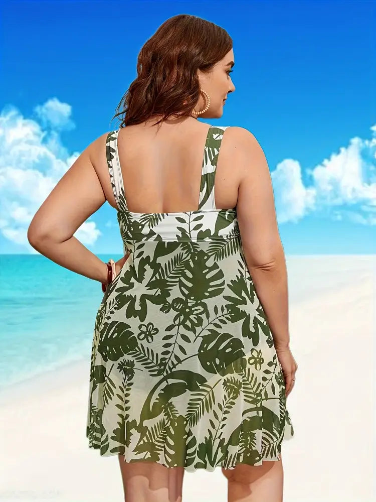 Women’s Vintage Print Vacation Swimwear