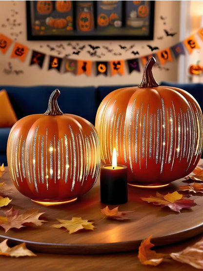 🎃 Light-Up Resin Pumpkin for Instant Autumn Vibes – Create Cozy Corners