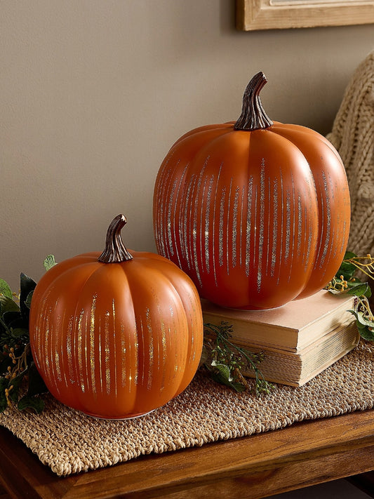 🎃 Light-Up Resin Pumpkin for Instant Autumn Vibes – Create Cozy Corners