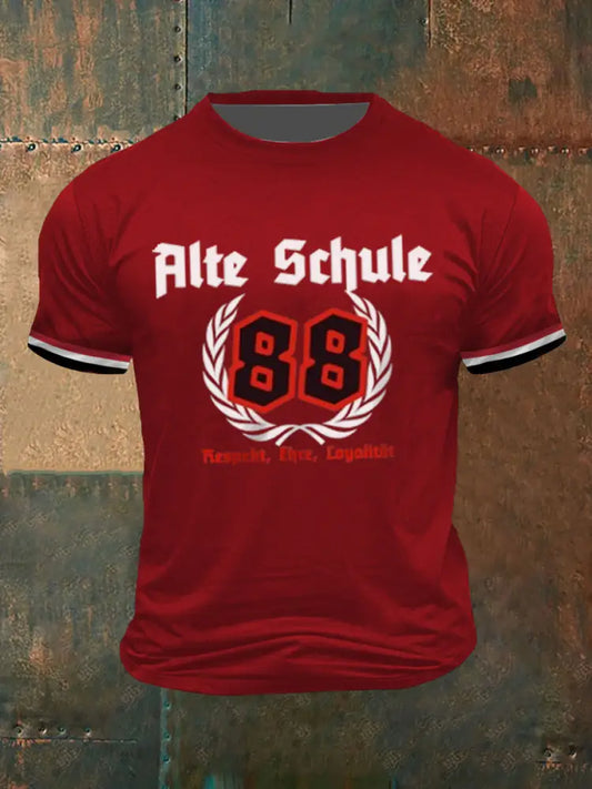 Men’s Alte Schule Short Sleeves T-shirt Red / S