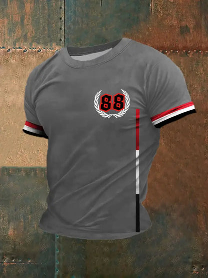 Men’s Deutschland 88 Printed Short Sleeve T-Shirt Gray / S