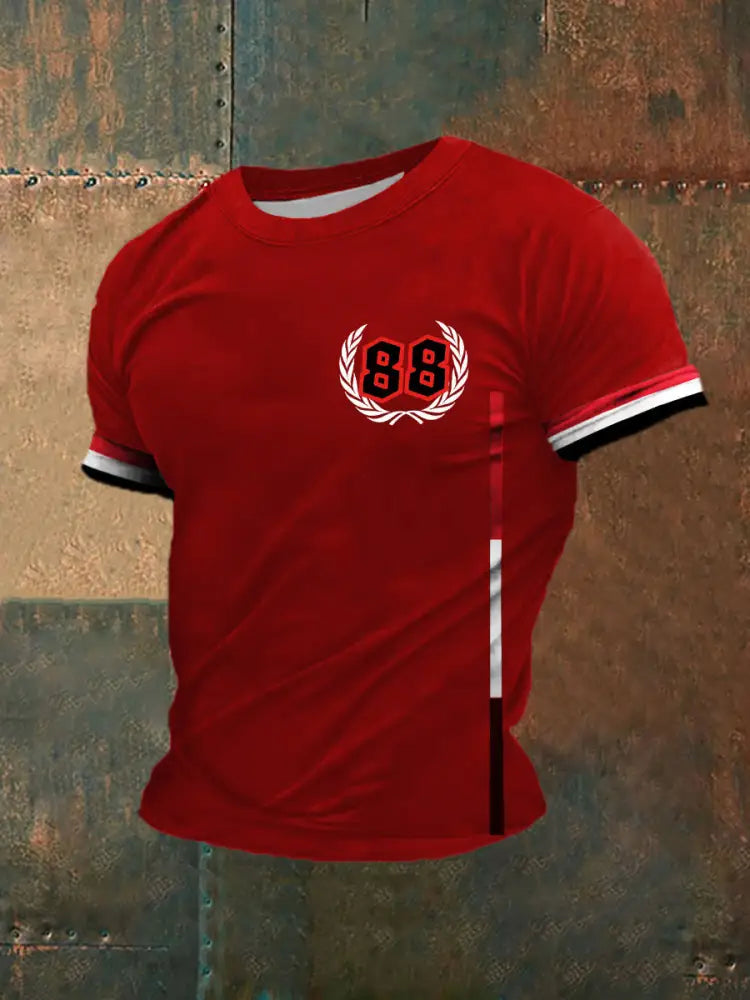 Men’s Deutschland 88 Printed Short Sleeve T-Shirt Red / S
