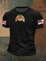 Men’s Royal Navy Veteran Printed T-shirt Black / S