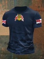 Men’s Royal Navy Veteran Printed T-shirt Navy Blue / S