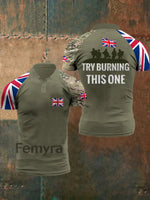 Men’s Try To Burn This T-Shirt Army Green / S