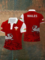 Men’s Wales Flag Short Sleeves T-Shirt Red / S