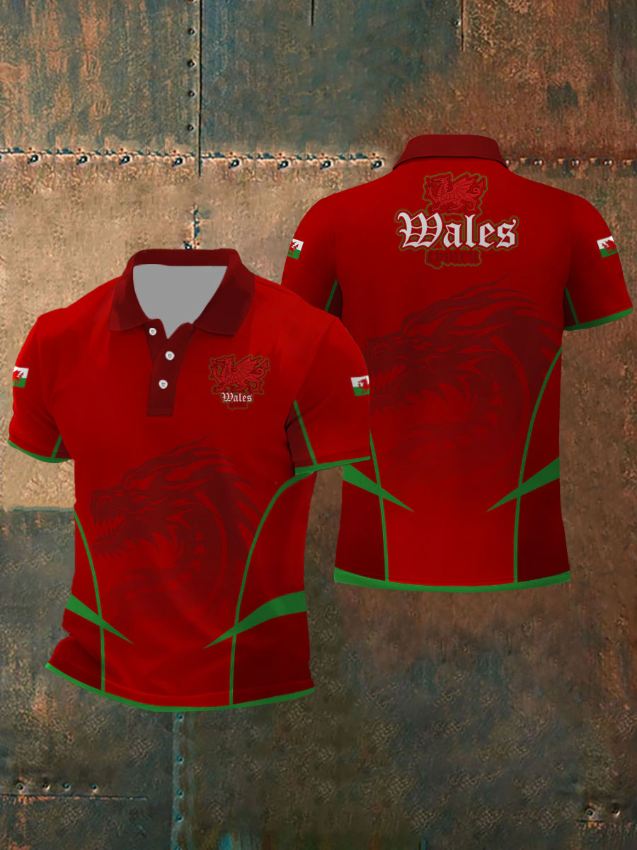 Men's Wales Flag Short Sleeves t-shirt