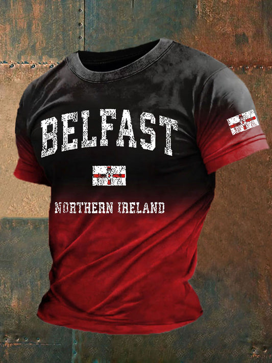 Men's Northern Ireland Flag Casual T-Shirt