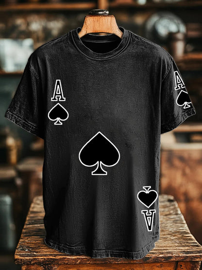 Unisex poker Ace of Spades T-shirts