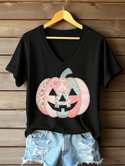 Women's Pumpkin Art Print T-Shirt