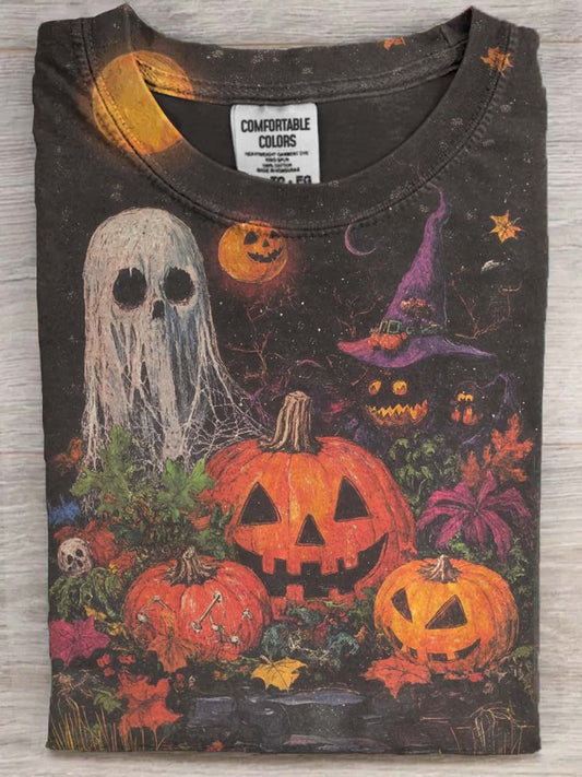 Halloween Carnival Printed Casual Short Sleeve T-Shirt