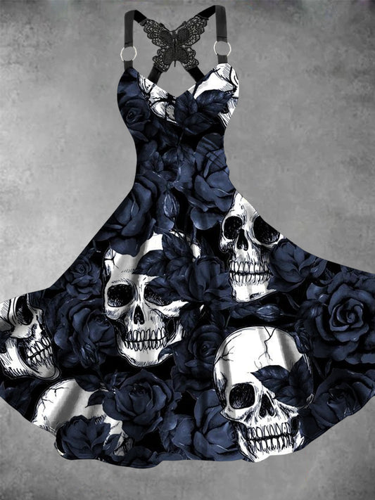 Women's Vintage Skull Art Print