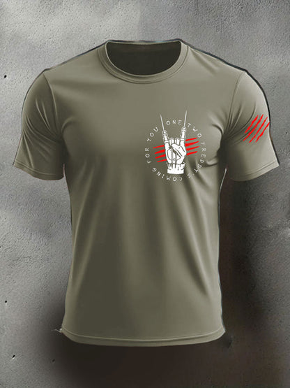 Men's Halloween imitation cotton short-sleeved T-shirt