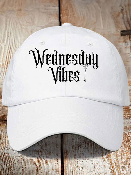 Unisex Halloween Wednesday Vibes Printed Hat