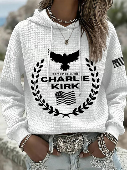 Women's Patriotic Waffle Hoodie