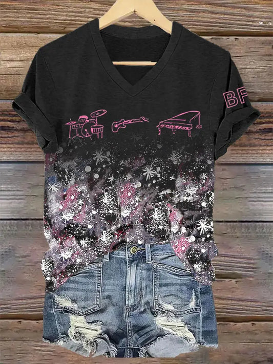 Women’s 2025 Tour V Neck T-Shirt As picture / S