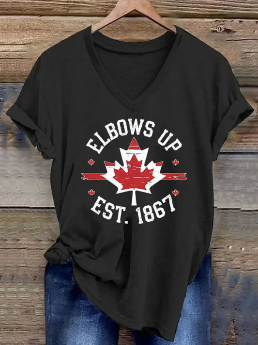 Women’s Canada Never 51 Printed T-Shirts Black / S