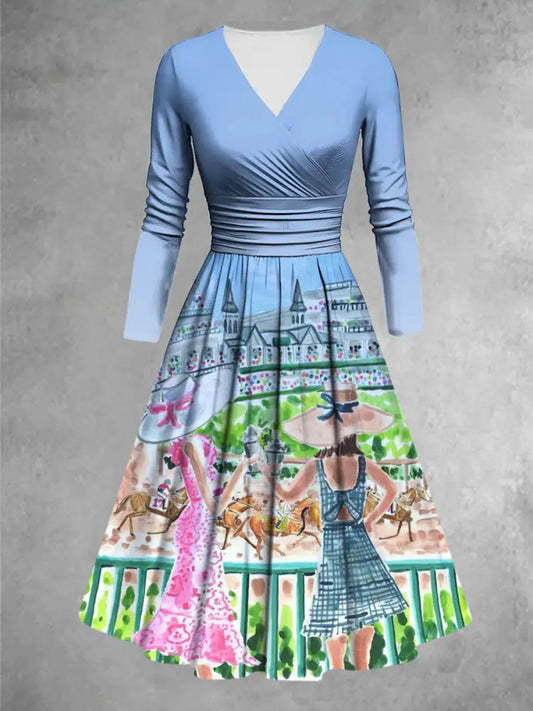 Women’s Derby Day Printed Casual Dress As picture / S