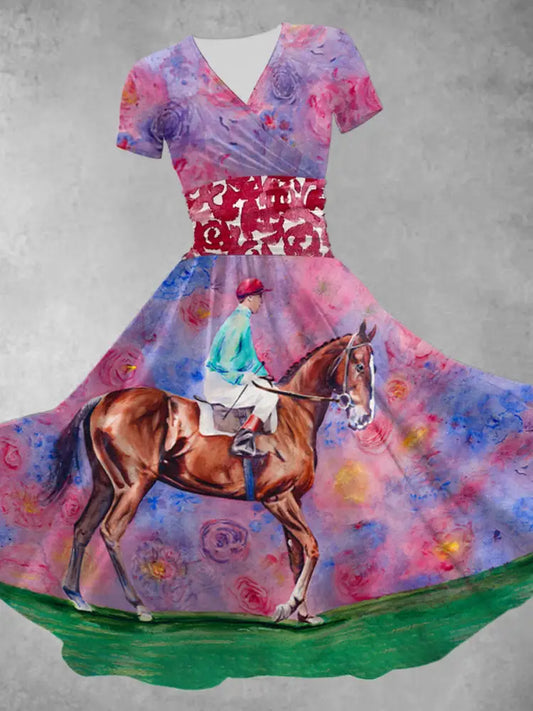Women’s Derby Day Printed Casual Dress As picture / S