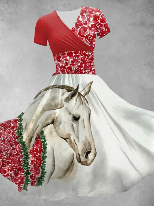 Women’s Derby Day Printed Casual Dress As picture / S