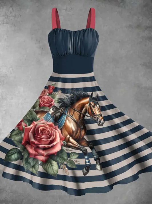 Women’s Derby Rose Dress Navy Blue / S