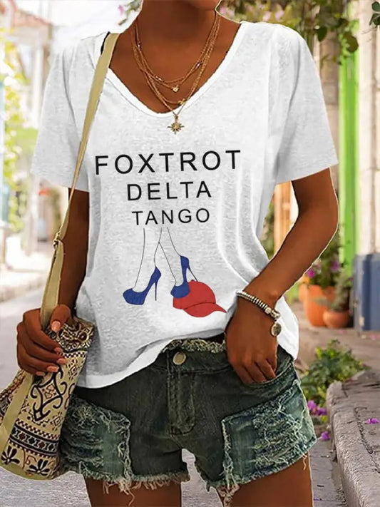 Women’s FDT Printed T-Shirt White / S