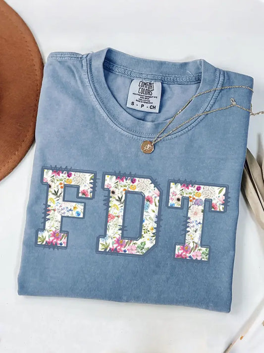 Womens FDT T-Shirt Light Blue / S