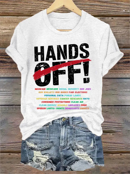 Women’s Hands Off！ Protest Tee White / S