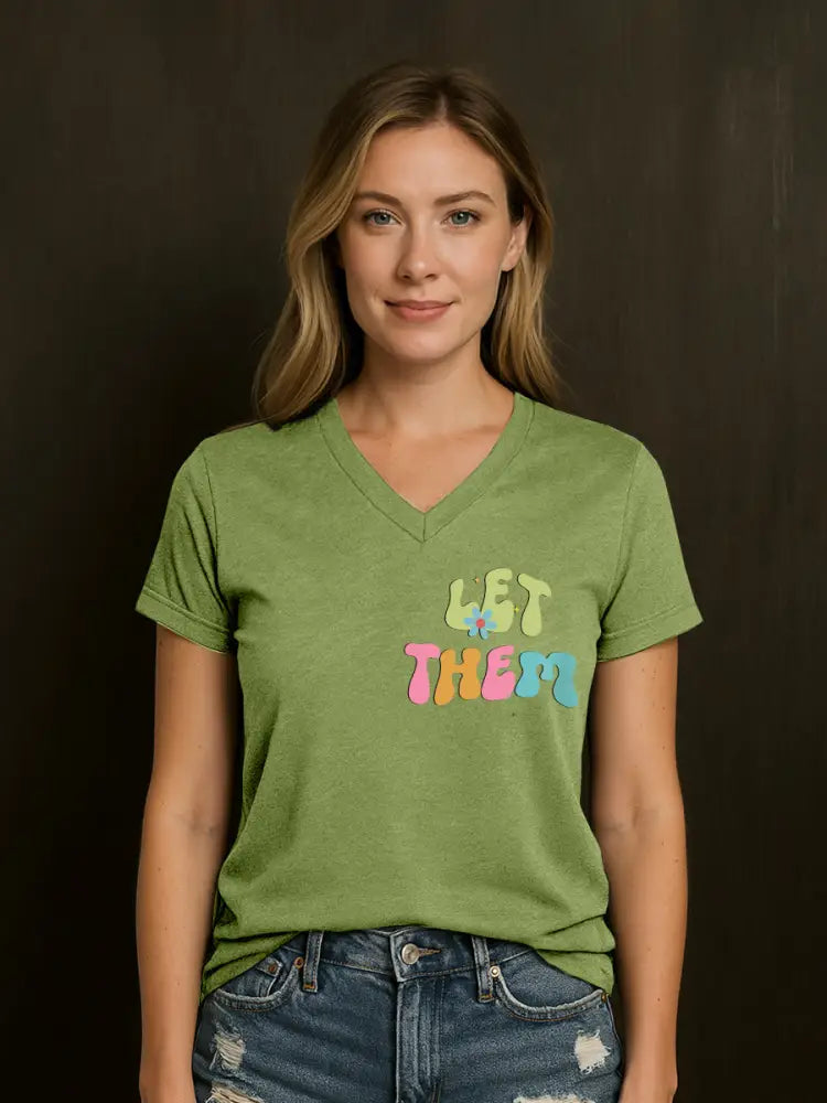 Women’s I Came I Saw I Had Anxiety So I Left Mental Health Matter,Funny Anxiety V-Neck Tee Green / S