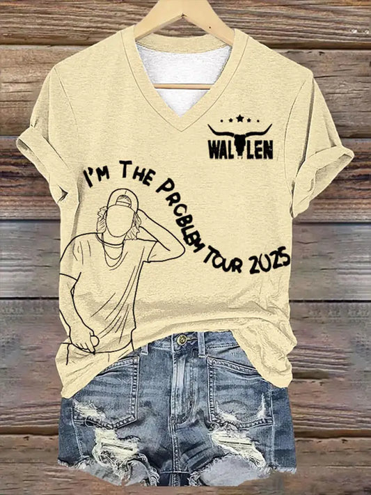 Women’s I’m the Problem Print T-shirt Apricot / S