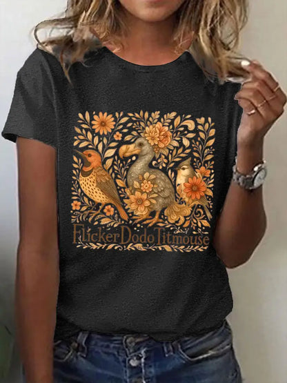 Women’s Iron On Short Sleeve T-Shirt Black / S