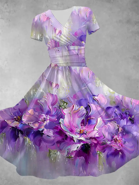 Women’s Purple Floral Dress Purple / S