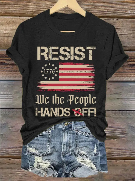 Women’s RESIST Hands Off T-Shirt Black / S