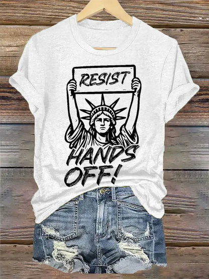 Women’s RESIST Hands Off T-Shirt White / S