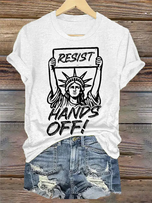 Women’s RESIST Hands Off T-Shirt White / S